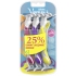 Gillette Venus Simply 3 disposable razor with lubricating strip 3 colors, 6 pieces for women
