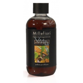 Millefiori Milano Natural Sandalo Bergamotto - Sandalwood and Bergamot Diffuser refill for incense stalks 250 ml