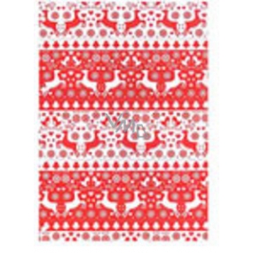Ditipo Gift wrapping paper 70 x 500 cm Christmas red-white