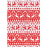 Ditipo Gift wrapping paper 70 x 500 cm Christmas red-white