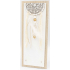 Nekupto Home Decor Wooden Board with Hooks White 12 x 30 cm