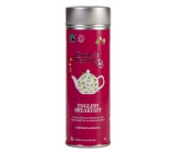English Tea Shop Bio and Fairtrade English Breakfast 15 pieces of biodegradable black tea pyramids in a recyclable tin jar 30 g, gift set