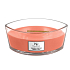 WoodWick Tamarind & Stonefruit - Tamarind and stone scented candle with wooden wide wick and boat lid 453 g