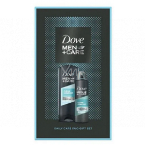 Dove Men + Care Clean Comfort shower gel 250 ml + antiperspirant deodorant spray 150 ml, cosmetic set