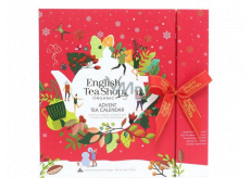 English Tea Shop Bio Advent calendar red 25 pieces of biodegradable tea pyramids, 13 flavors, 50 g, gift set