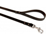 B&F Cowhide leash black 1.6 x 120 cm