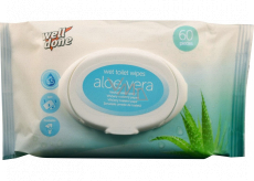 Well Done Wet Toilet Wipes Aloe Vera wet toilet paper with the scent of Aloe Vera 60 pieces