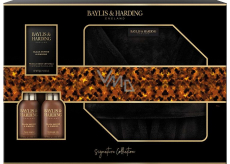 Baylis & Harding Men Black pepper and Ginseng body and hair wash 100 ml + facial cleansing gel 100 ml + bath salt 75 g + luxury bathrobe, cosmetic set for men