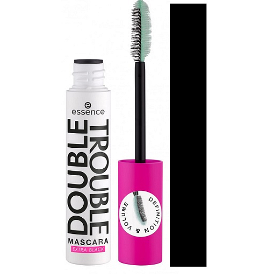 Essence Double Trouble mascara for maximum length and volume extra black 12 ml