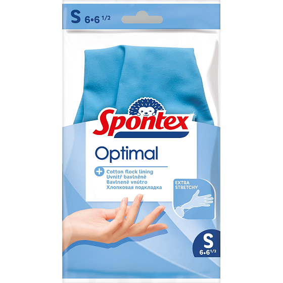 Spontex Optimal Rubber Gloves size S 1 pair