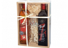 Kitl Životabudič sirup na povzbuzení 500 ml + Medovina 500 ml + sklenička 1 kus, dárková sada pro muže