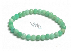 Chrysoprase bracelet elastic natural stone, ball 6 mm / 16 - 17 cm, stone of harmony of family relationships