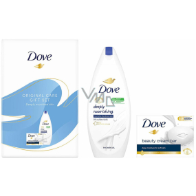 Dove Original Care Deeply Nourishing Cream Shower Gel 250 ml + Beauty Cream Bar Cream Toilet Soap 90 g, cosmetic set