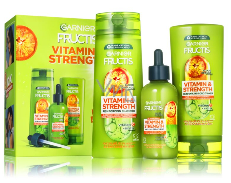 Garnier Fructis Vitamin & Strength shampoo for weak hair with tendency to fall out 250 ml