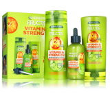 Garnier Fructis Vitamin & Strength shampoo for weak hair with tendency to fall out 250 ml + conditioner for weak hair with tendency to fall out 200 ml + serum against hair loss 125 ml, cosmetic set