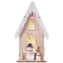 Emos Christmas wooden house with snowman 28,5 x 16 cm + timer