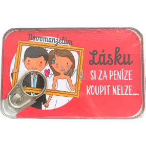Albi Tin money pouch You can't buy love with money... 11 x 7 cm
