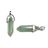 Avanturine pendulum hexagon pendant natural stone 41 x 13 mm, lucky stone