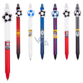 Colorino Ballpoint pen Football white-red, blue refill 0,5 mm