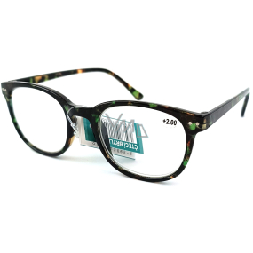 Berkeley Reading dioptric glasses +2.0 plastic blue green-brown 1 piece MC2198