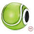 Charm Sterling silver 925 Tennis ball, bead on bracelet sport