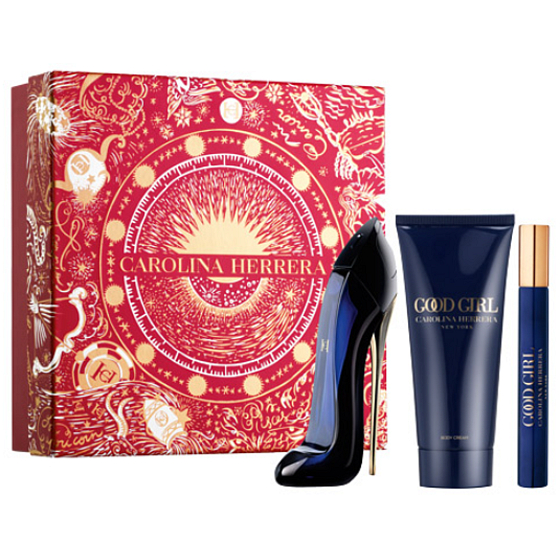 Carolina Herrera Good Girl eau de parfum 80 ml + body lotion 100 ml + eau de parfum 10 ml, gift set for women