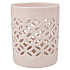 Porcelain candlestick old pink 6,5 x 8 cm