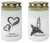 Crab Cemetery candle with lid and picture 140 g, various types