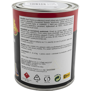 Bisil Thermo heat-resistant paint 700 °C, 0199 black, 700 g