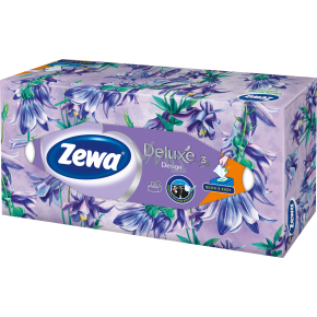 Zewa Deluxe Family Box 3-ply paper tissues, 90 pcs