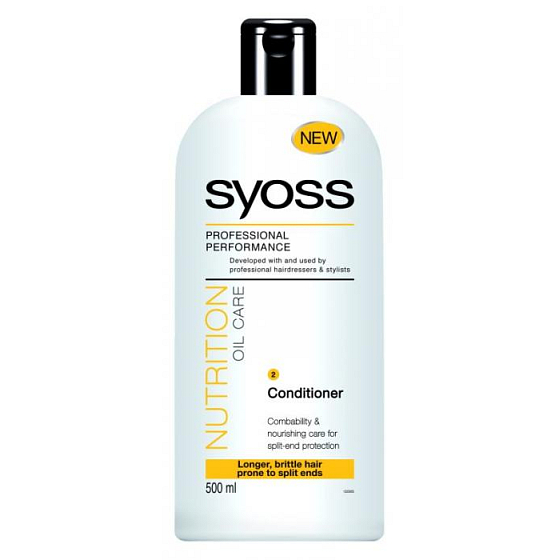 Syoss Nutrition Oil Care prevents brittleness washable hair conditioner 500 ml