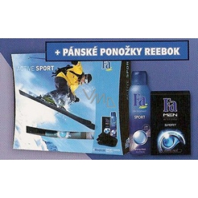 Fa Men Sport I. deodorant spray 150 ml + aftershave 100 ml + socks for men, cosmetic set