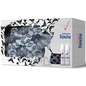 Rexona Crystal Clear Pure 2 x 150 ml deodorant spray + party handbag, cosmetic set