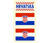 Arch tattoo decals on face and body Croatia flag 3 motif