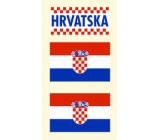 Arch tattoo decals on face and body Croatia flag 3 motif