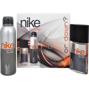 Nike Up or Down for Men perfumed deodorant glass for men 75 ml + deodorant spray 200 ml, cosmetic set