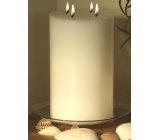 Lima Rustik candle white cylinder 4 wicks burning time approx. 175 hours 190 x 300 mm