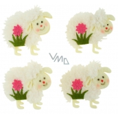 Plush sheep on a clip 5 cm in a bag of 4 pieces