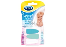 Scholl Velvet Smooth Pink náhradní hlavice do elektrického pilníku na nehty 3 kusy