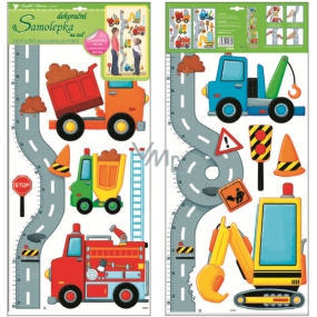 Road meter wall stickers with cars for children 120 x 32 cm