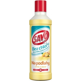 Savo Lemon and ginger without chlorine liquid floor cleaning and disinfectant 1 l