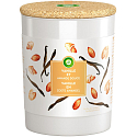 Air Wick Essential Oils Vanilla Bean & Sweet Almond - Vanilla and Sweet Almond Scented Candle Glass 185 g