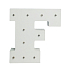 Nekupto Wooden LED letter F decoration 16 cm