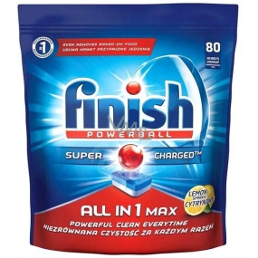 Finish All in 1 Max Lemon dishwasher tablets 80 pieces