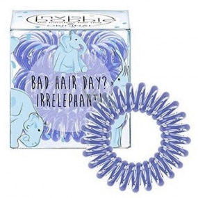 Invisibobble Original Circus Collection Irrelephant original hair elastics clear with light blue stripe elephant 3 pieces
