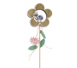 Spring wooden recess 10 cm + skewers flower