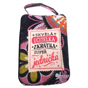 Albi Zippered bag in a handbag with the inscription Teacher 42 x 41 x 11 cm