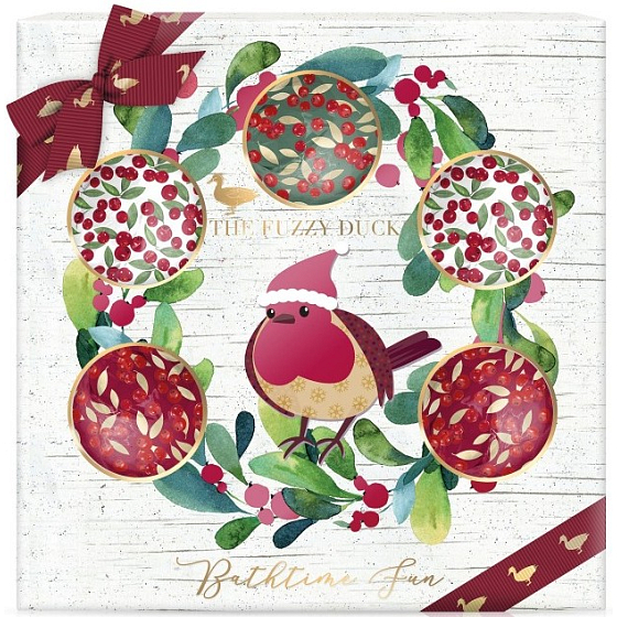 Baylis & Harding Mulberries, Mistletoe and Cranberry sparkling ballistic bath 5 x 140 g, cosmetic set
