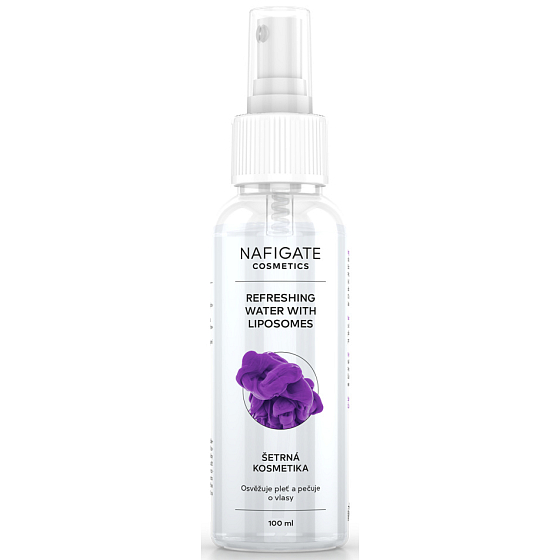 Nafigate Cosmetics Refreshing Water with Liposomes lotion refreshes the skin and cares for the hair spray 100 ml
