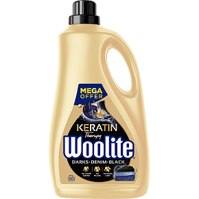 Woolite Keratin Therapy Darks Denim Black Laundry Gel, 3.6 l, 60 Loads